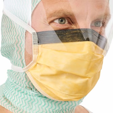 Sentinex Safety Shield OP Maske mit Augenvisier - Gesichtsschutz für den Operationssaal, unsteril - Med-Praxisbedarf