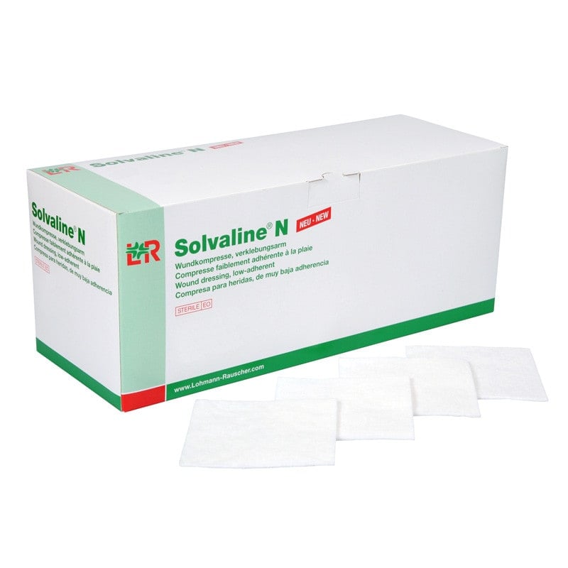 Solvaline N Wundkompressen - Hochsaugfähige Wundauflage aus Viskose und Polyester - Med-Praxisbedarf