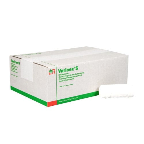 Varicex S Zinkleimbinde - bielastisch für halbstarre Dauerverbände, Stretch-Effekt, von Lohmann-Rauscher - Med-Praxisbedarf