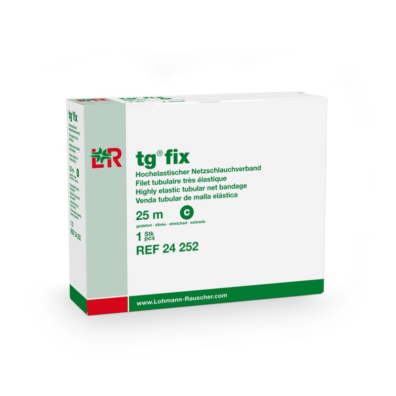 tg fix Netzverband in Größe L - atmungsaktiver Netzverband zum Fixieren von Wundauflagen - Med-Praxisbedarf