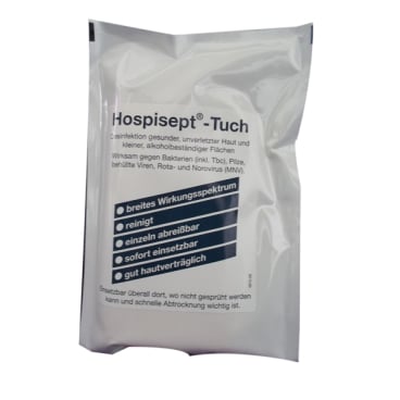 Desinfektionstücher Lysoform Hospisept-Tuch - für die Reinigung und Desinfektion von medizinischen Flächen - Med-Praxisbedarf