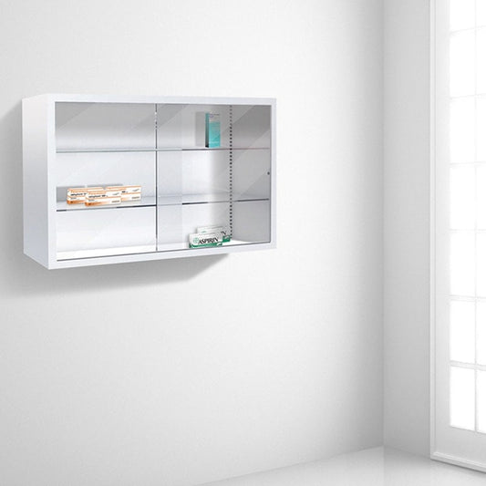 Schiebetürenschrank zur Wandbefestigung von MAUSER - Praktischer Wandschrank für Arztpraxis und Klinik - Med-Praxisbedarf