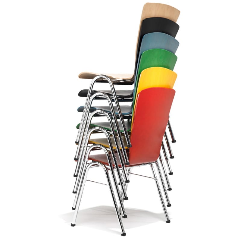 MAUSER Buche Stuhl Einzelplatz - ergonomische Sitzgelegenheit, leicht zu reinigen - Med-Praxisbedarf