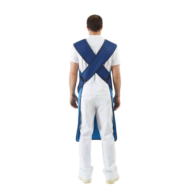 Röntgenschutzschürze RA650 von hinten - Ergonomischer Schnitt, hoher Bewegungsfreiheit - Med-Praxisbedarf