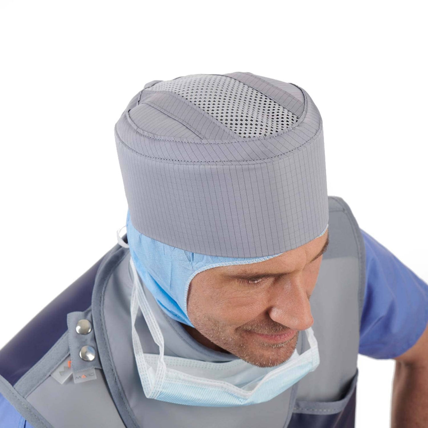 Strahlenschutz-Kopfbedeckung für Radiologie - leichte Schutzhaube von MAVIG für interventionelle Eingriffe - Med-Praxisbedarf
