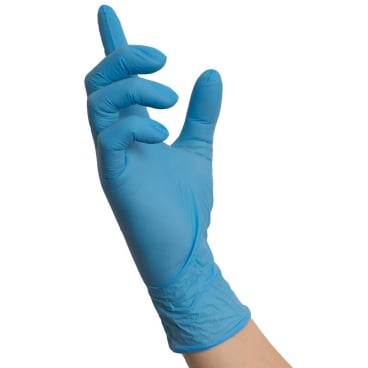 NITRAS BLUE WAVE Nitrilhandschuhe blau - Einweg-Handschuhe für Praxis und Klinik - Med-Praxisbedarf