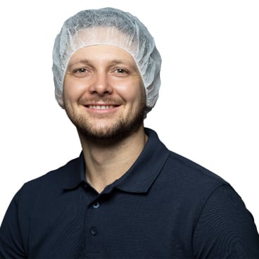 NITRAS Baretthaube 52 cm Umfang - medizinische Kopfbedeckung, bequemer Sitz - Med-Praxisbedarf