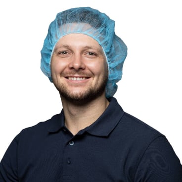 Medizinische Baretthaube NITRAS 58 cm - bequeme Passform, Einweg - Med-Praxisbedarf