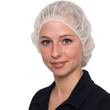 NITRAS Baretthaube 58 cm - Einweg-Kopfbedeckung für Klinik und Praxis - Med-Praxisbedarf