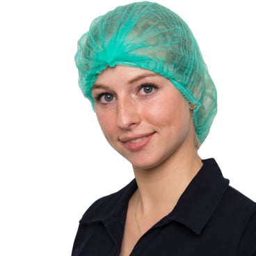 Medizinische Einweg-Klipphaube NITRAS - 55 cm Umfang, für verschiedene Kopfgrößen geeignet - Med-Praxisbedarf