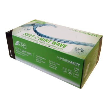 Nitril Einmalhandschuhe NITRAS MINT WAVE grün - medizinische Untersuchungshandschuhe, latexfrei - Med-Praxisbedarf