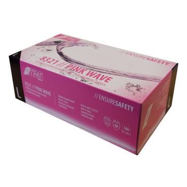 NITRAS PINK WAVE Nitrilhandschuhe in rosa - gepuderfrei, allergikergeeignet - Med-Praxisbedarf