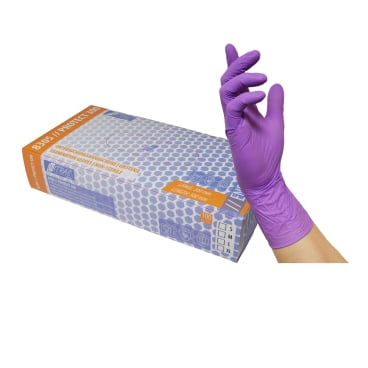 NITRAS PROTECT 300 Nitrilhandschuhe lila - puderfrei, EN 455 für medizinische Untersuchungen - Med-Praxisbedarf