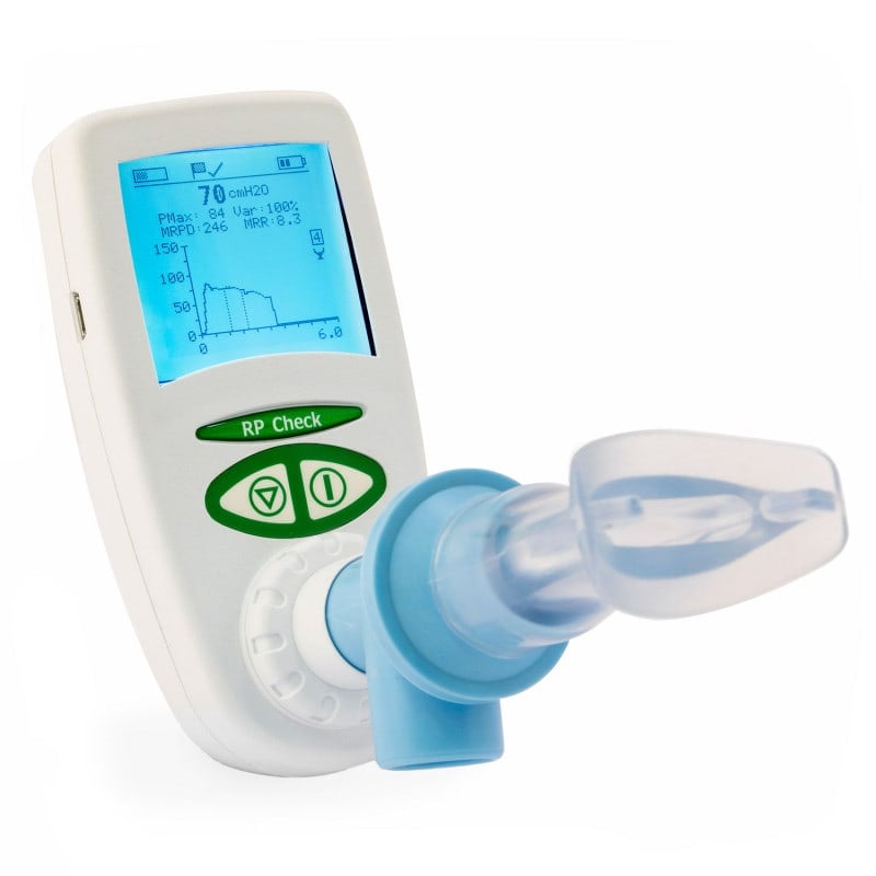 RP Check Atemdruckmessgerät für Lungenfunktion - präzise Messung, Starter-Set inklusive - Med-Praxisbedarf