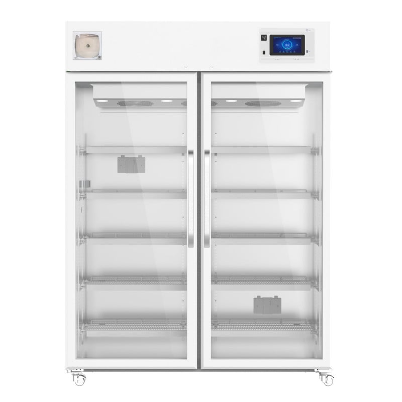 Medikamenten-Kühlschrank YC-1320 Türschließsystem - Dichtungsgummi und stabile Türgriffe für Sicherheit - Med-Praxisbedarf