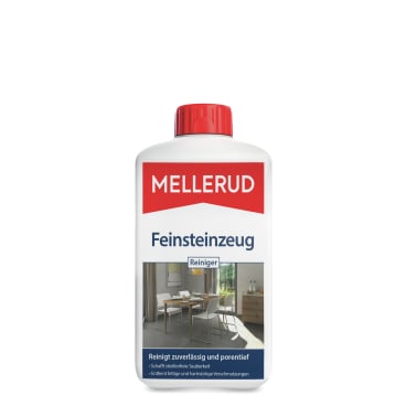 Feinsteinzeug Reiniger von MELLERUD - entfernt Flecken auf glasierten und matten Fliesen - Med-Praxisbedarf