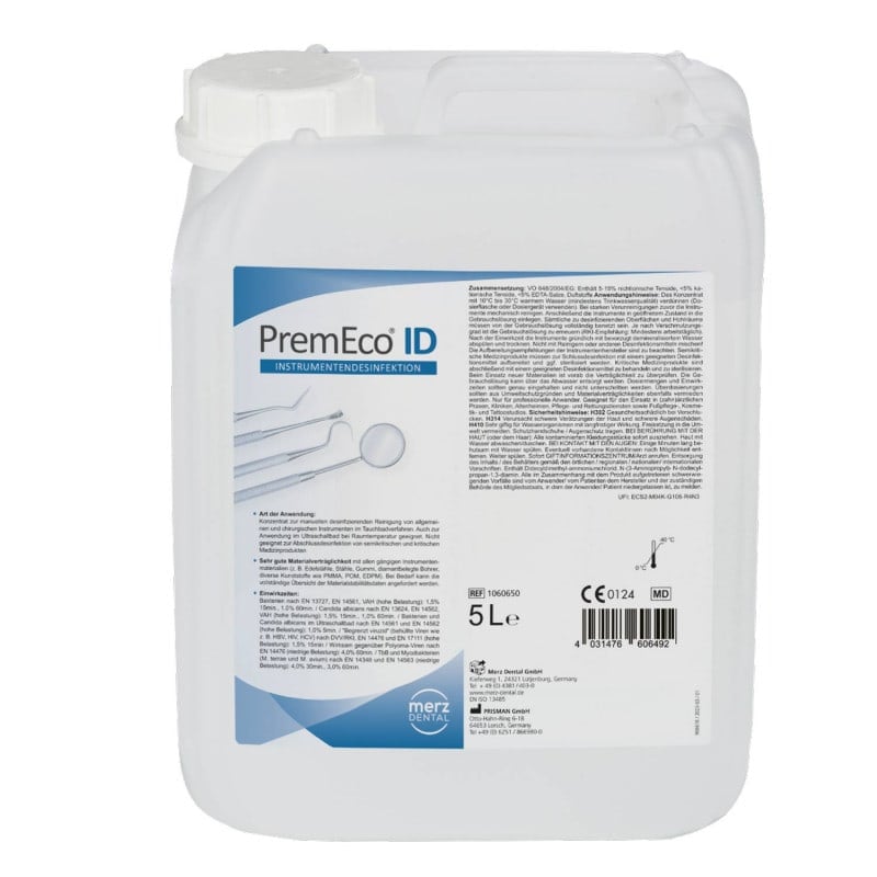 Instrumentenreiniger PremEco ID - flüssiges Konzentrat, 5-Liter Gebinde - Med-Praxisbedarf