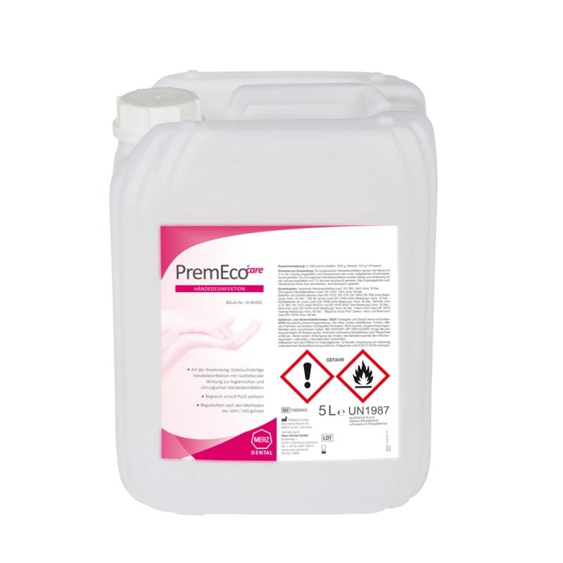 Desinfektionsmittel PremEco care - für hygienische Händedesinfektion in Klinik und Praxis - Med-Praxisbedarf
