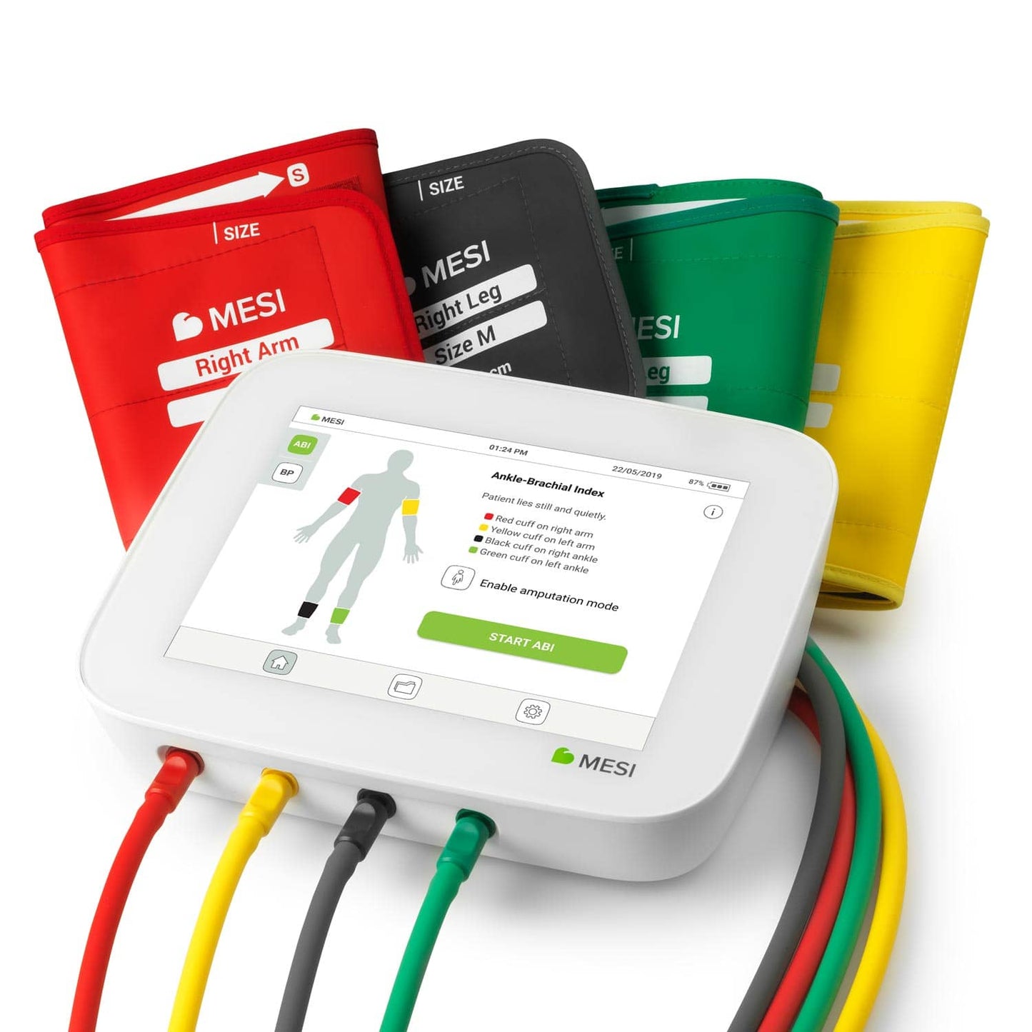 MESI ABPI MD Messsystem Bedienung - Touchscreen-Display für einfache ABI-Diagnostik - Med-Praxisbedarf