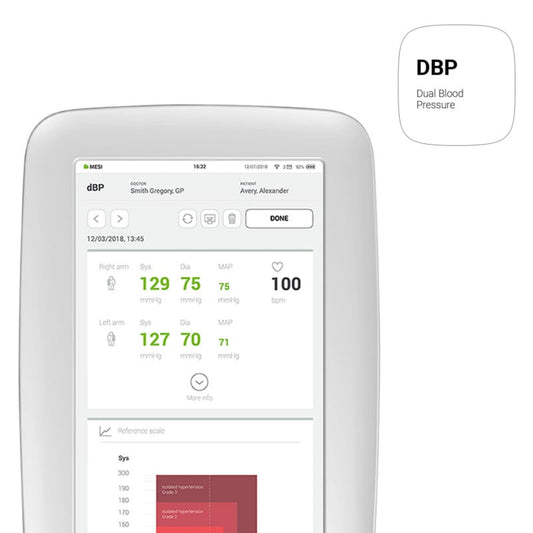MESI BP-App für Blutdruckmessung am Arm - Software für präzise Werteerfassung auf dem mTABLET - Med-Praxisbedarf