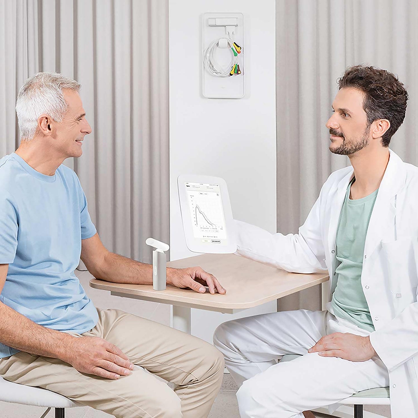 MESI mTablet SPIRO Ergebnisse - Darstellung der Lungenfunktionswerte auf dem Tablet-Display - Med-Praxisbedarf