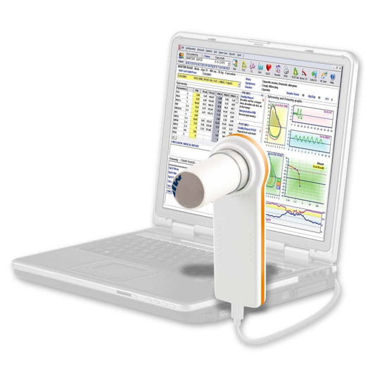 MiniSpir New PC-Spirometer - für COPD- und Asthma-Screening mit Bronchialprovokation - Med-Praxisbedarf