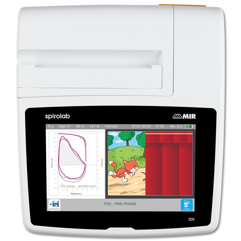 New Spirolab Desktop-Spirometer Bedienfeld - Touchscreen Display für Lungenfunktionstest - Med-Praxisbedarf