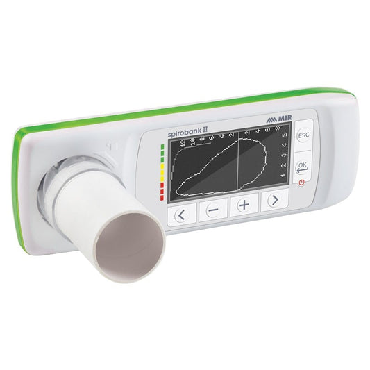Spirobank II Basic Spirometer von MIR - Screening-Gerät für Hausarztpraxen und Arbeitsmedizin - Med-Praxisbedarf