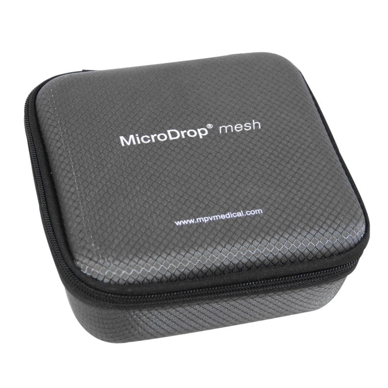 MicroDrop® mesh Tasche mit Reißverschluss - robuste Hardcover-Tasche für Inhalator und Zubehör - Med-Praxisbedarf
