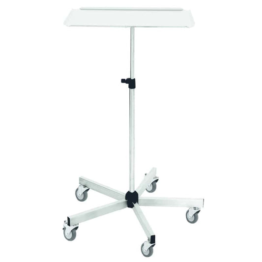 OP-Beistelltisch mit 35x50 cm Platte - praktischer Medizintisch für Operationssaal und Praxis - Med-Praxisbedarf