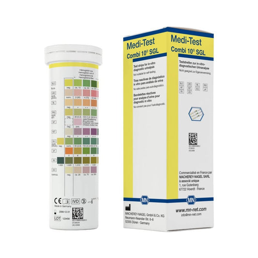 Medi-Test Combi 10 SGL Urinteststreifen - 10 Parameter, von Macherey-Nagel - Med-Praxisbedarf