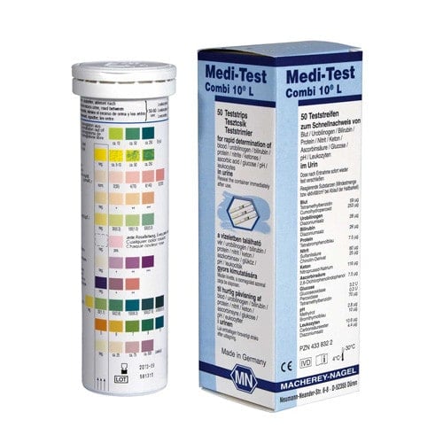 Medi-Test Combi 10L Harnteststreifen - 10 Parameter, für präzise Urinanalyse - Med-Praxisbedarf