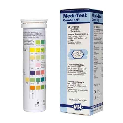 Medi-Test Combi 5N Teststreifen - für Früherkennung in Klinik und Praxis - Med-Praxisbedarf