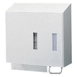 Spenderkombination reinweiß für Sanitärbereiche - 37,7 x 15,5 x 38,5 cm von Maco - Med-Praxisbedarf