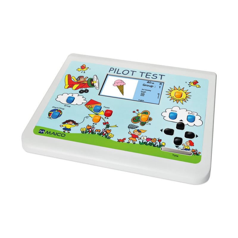Piloten-Hörtest Audiometer - für Kinder ab 3 Jahren zur Hörüberprüfung - Med-Praxisbedarf