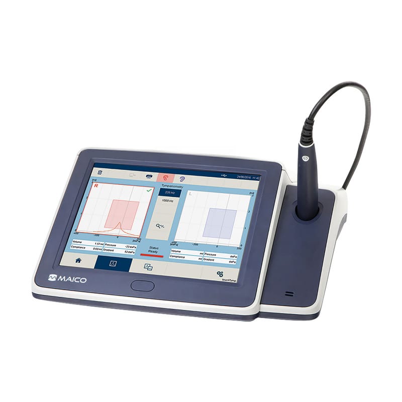 touchTymp MI 24 Tympanometer - Mittelohrdiagnostik mit Touchscreen, für Kinder und Erwachsene - Med-Praxisbedarf
