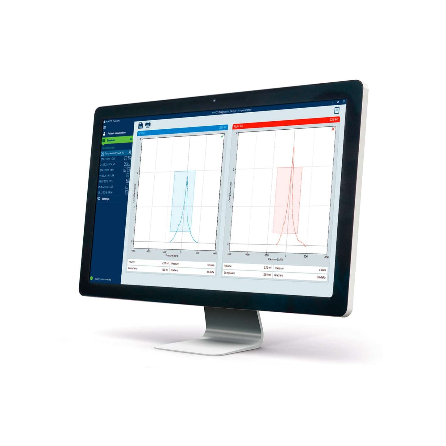 Maico touchTymp MI 26 - Diagnosegerät für Hörprüfung und Mittelohrdiagnostik - Med-Praxisbedarf