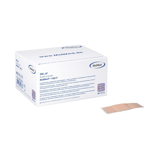 MaiMed-Inject Injektionspflaster - wasserfestes PE-Folienpflaster für Patienten mit sensibler Haut - Med-Praxisbedarf