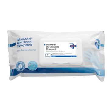 MyClean DS Flowpack Desinfektionstücher alkoholisch - für Flächendesinfektion in der Praxis - Med-Praxisbedarf