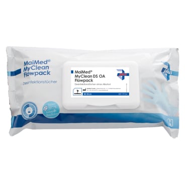 MaiMed MyClean DS OA Desinfektionstücher Flowpack - schnelle Desinfektion für medizinische Einrichtungen - Med-Praxisbedarf