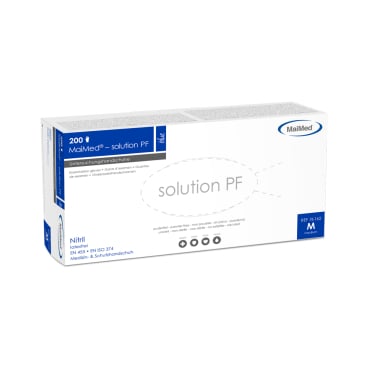 Untersuchungshandschuhe MaiMed Solution Blue - puderfreie Nitrilhandschuhe in praktischer Box - Med-Praxisbedarf