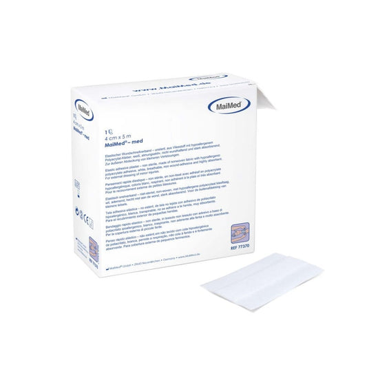 MaiMed-med Wundpflaster aus Vliesstoff - weiches 100% Polyesterpflaster für Klinik und Praxis - Med-Praxisbedarf