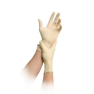 Latex Einmalhandschuhe sensitiv PF - puderfrei für Untersuchungen und Lebensmittelbereich - Med-Praxisbedarf