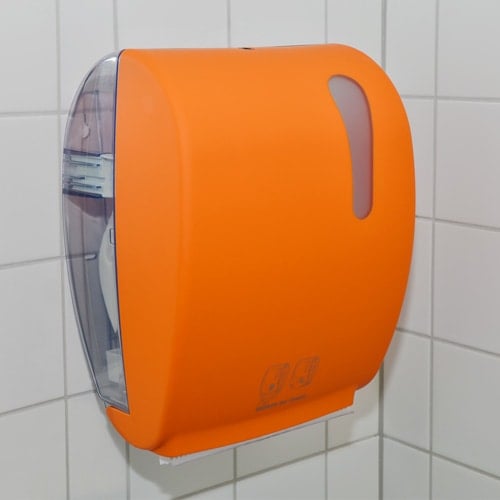 Sensor Handtuchspender weiß - für Papierhandtücher, Infrarotsensor - Med-Praxisbedarf