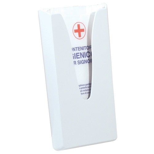 Spender für Hygienebeutel groß - 29,5 cm hoch für Toilettenräume in Kliniken - Med-Praxisbedarf
