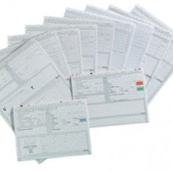 ALPHAnorm Karteitaschen DIN A4 - robuste Karteitaschen für alle Fachrichtungen, 280 g Papier - Med-Praxisbedarf