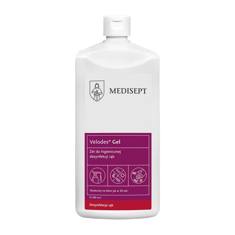 Velodes Gel Händedesinfektion von Medisept - hygienisches Gel für medizinische Einrichtungen, 30 Sekunden Einwirkzeit - Me...
