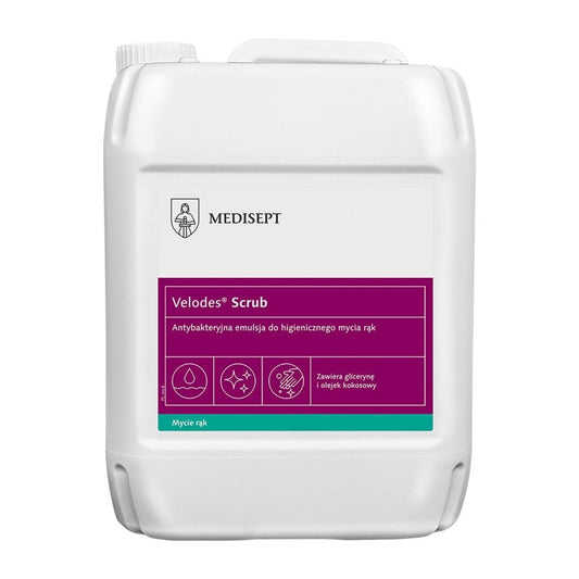 Velodes Scrub Waschlotion - seifenfreie Emulsion zur Reinigung von Händen und Körper, pH-neutral - Med-Praxisbedarf