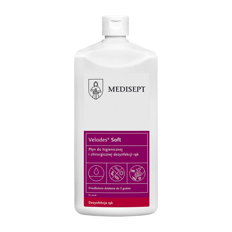 Velodes Soft Desinfektionsmittel Flasche - für medizinische Einrichtungen, hautverträglich - Med-Praxisbedarf