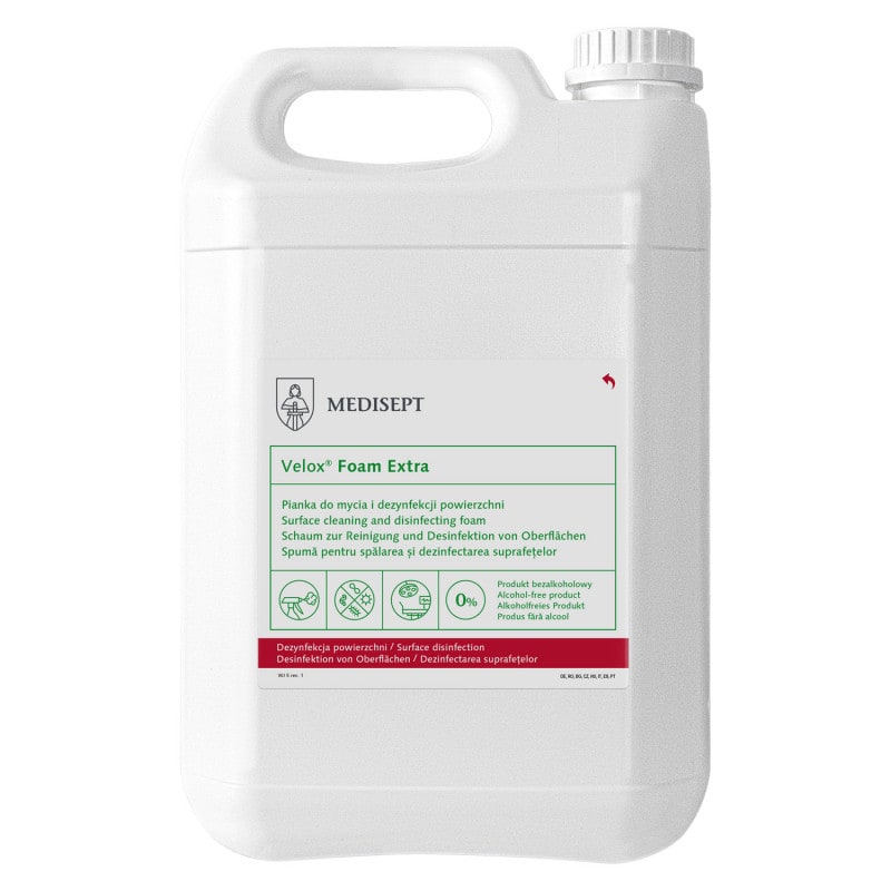 Velox Foam Extra 5000ml Kanister - Desinfektionsschaum für den professionellen Einsatz - Med-Praxisbedarf